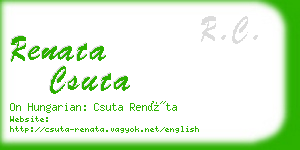 renata csuta business card